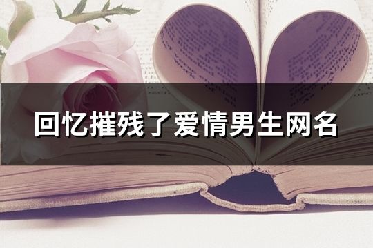 回憶摧殘了愛情男生網名(共128個)