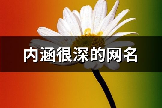 內涵很深的網名(精選134個)