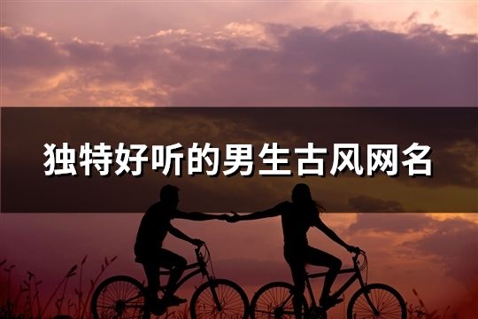 獨(dú)特好聽(tīng)的男生古風(fēng)網(wǎng)名(精選63個(gè))