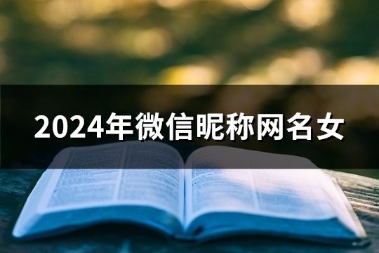 2024年微信昵稱網(wǎng)名女(共172個(gè))