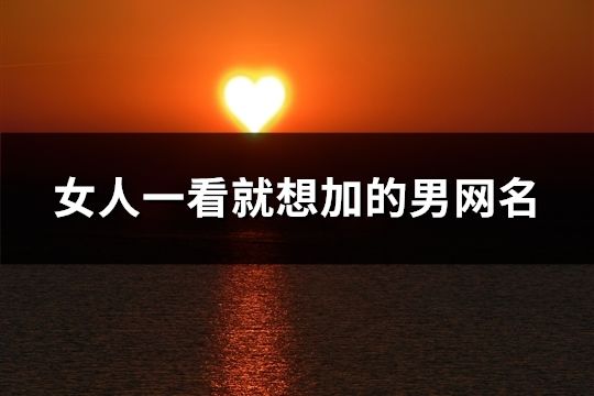 女人一看就想加的男網(wǎng)名(共70個(gè))