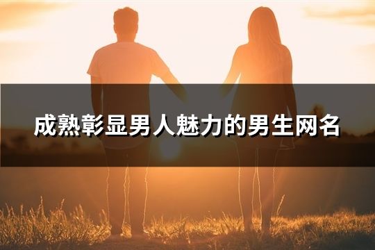 成熟彰顯男人魅力的男生網名(共66個)