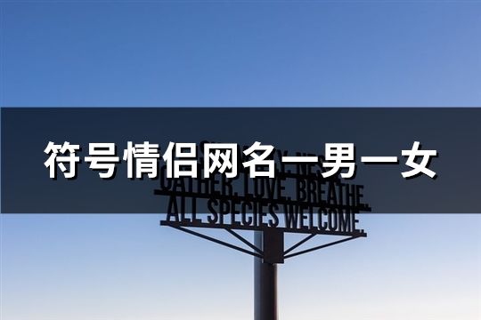 符號情侶網名一男一女(共140對)