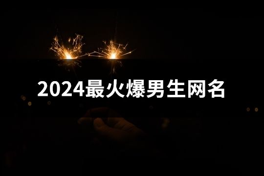 2024最火爆男生網名(共180個)