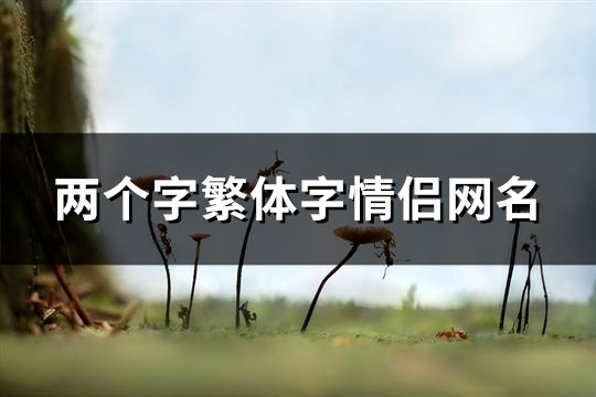 兩個字繁體字情侶網名(精選41個)