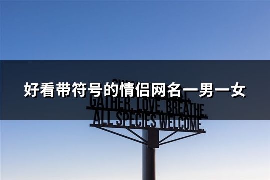 好看帶符號的情侶網(wǎng)名一男一女(125個)