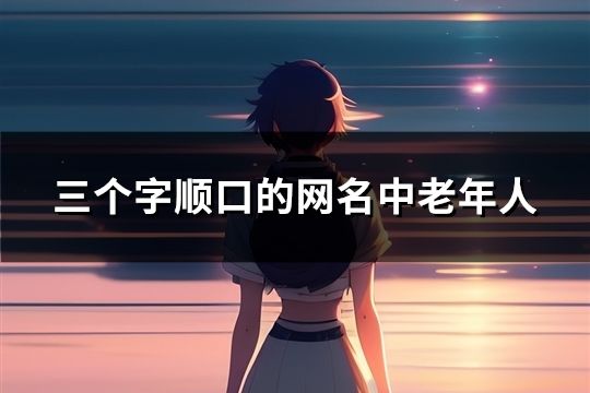 三個字順口的網名中老年人(共114個)