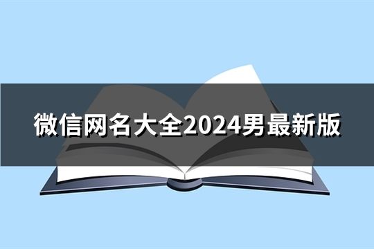 微信網(wǎng)名大全2024男最新版(精選68個)