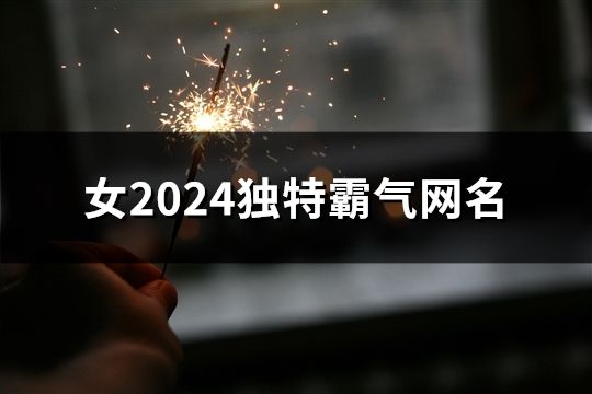 女2024獨特霸氣網名(68個)