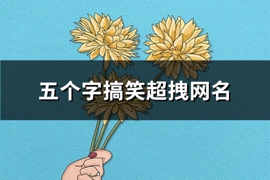 五個(gè)字搞笑超拽網(wǎng)名(153個(gè))