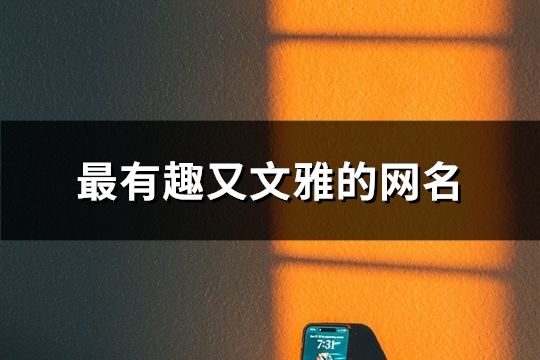 最有趣又文雅的網(wǎng)名(共129個)