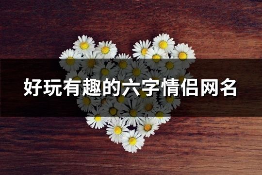 好玩有趣的六字情侶網(wǎng)名(共78個(gè))