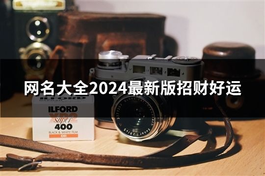 網名大全2024最新版招財好運(精選52個)