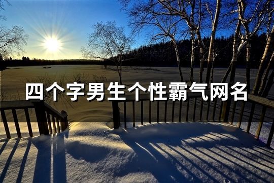 四個字男生個性霸氣網名(精選132個)