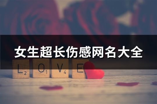 女生超長傷感網名大全(共76個)