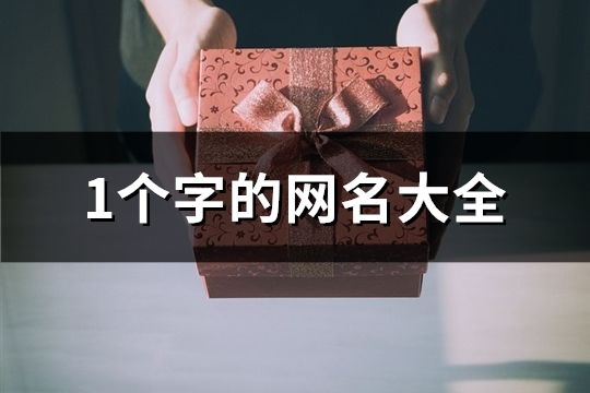 1個字的網(wǎng)名大全(134個)