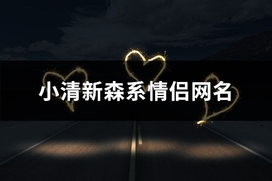 小清新森系情侶網名(170個)