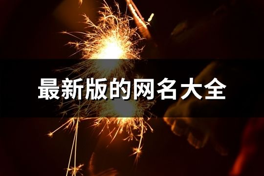 最新版的網名大全(67個)
