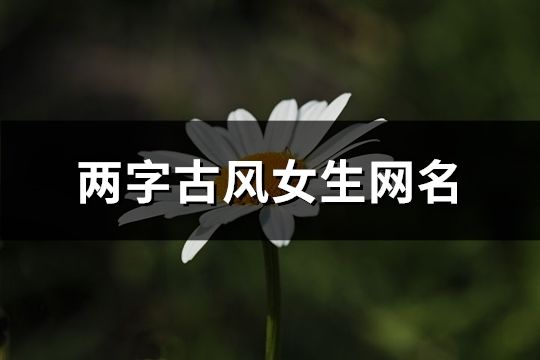 兩字古風女生網名(共141個)