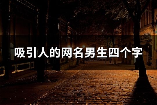 吸引人的網名男生四個字(50個)