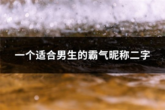 一個適合男生的霸氣昵稱二字(41個) 一個適合男生的霸氣昵稱二字(41個)