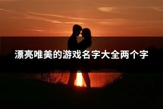 漂亮唯美的游戲名字大全兩個字(精選48個) 漂亮唯美的游戲名字大全兩個字(精選48個)