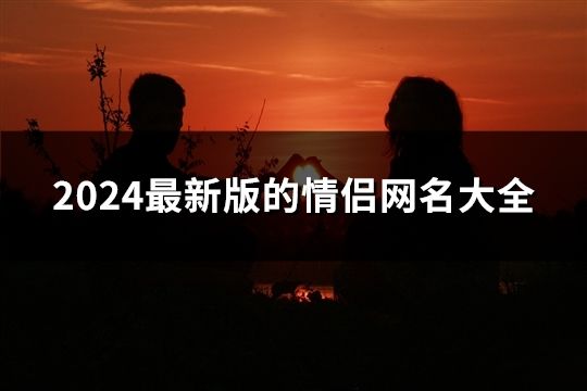 2024最新版的情侶網名大全(精選65對)