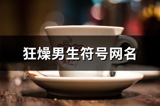 狂燥男生符號網名(精選187個)