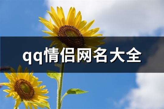 qq情侶網名大全(精選130對)