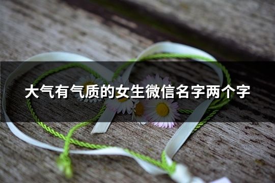 大氣有氣質的女生微信名字兩個字(精選34個) 大氣有氣質的女生微信名字兩個字(精選34個)