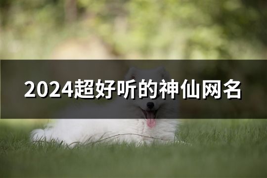 2024超好聽的神仙網名(37個) 2024超好聽的神仙網名(37個)