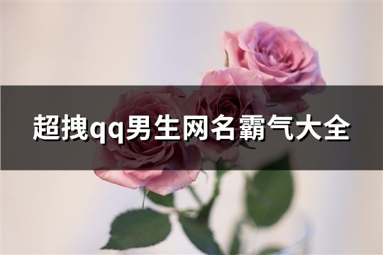 超拽qq男生網(wǎng)名霸氣大全(共80個)