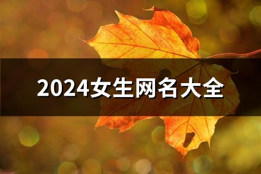 2024女生網(wǎng)名大全(190個(gè))