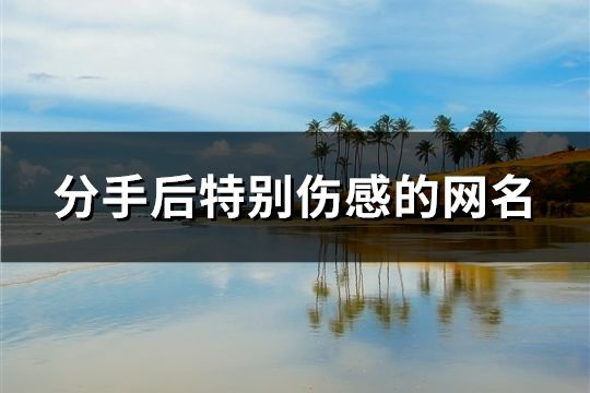 分手后特別傷感的網名(共122個)