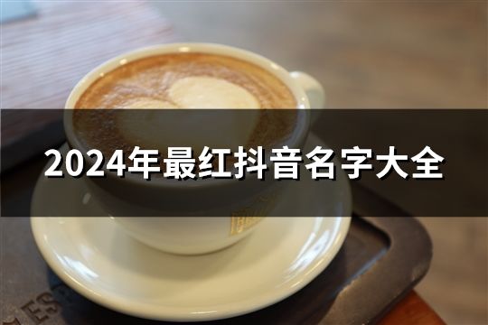2024年最紅抖音名字大全(精選60個)