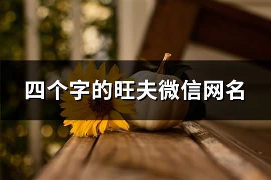 四個字的旺夫微信網名(共191個)