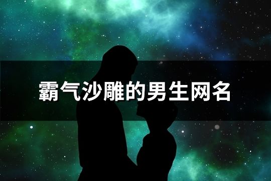 霸氣沙雕的男生網名(1114個)