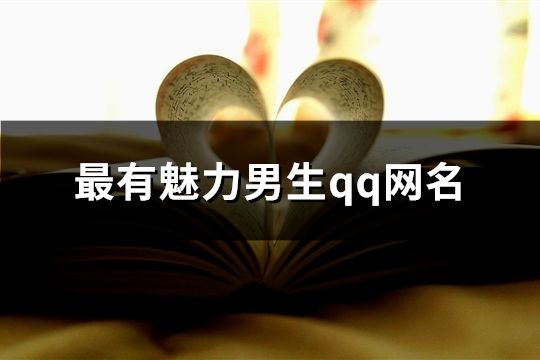 最有魅力男生qq網名(精選91個)