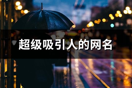 超級(jí)吸引人的網(wǎng)名(精選56個(gè))