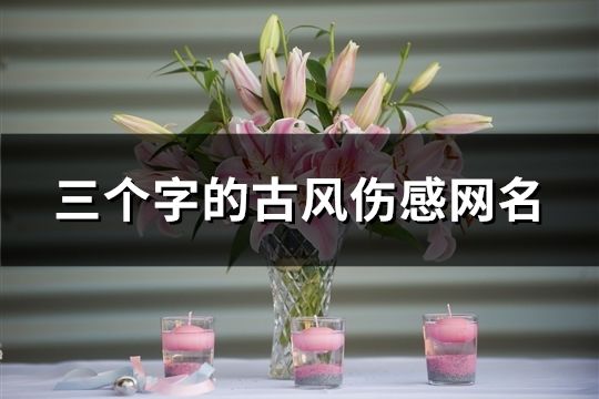 三個字的古風傷感網名(精選153個)