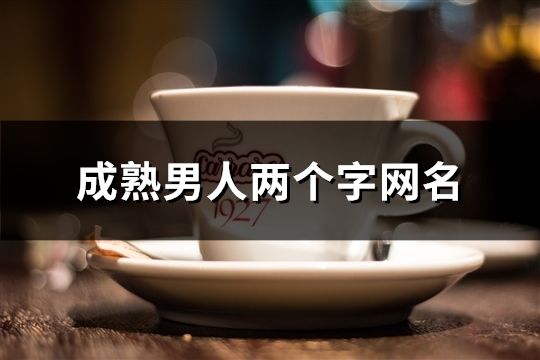 成熟男人兩個字網(wǎng)名(共73個)