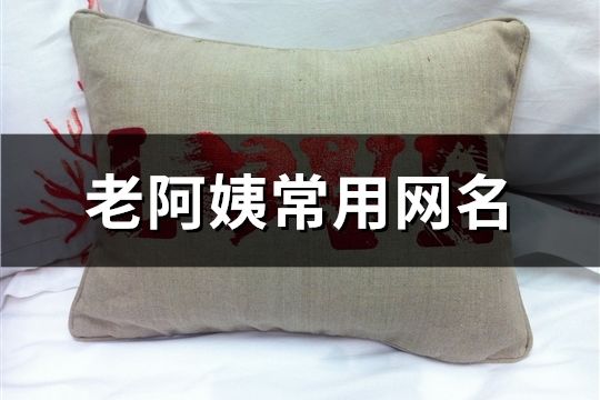 老阿姨常用網名(精選79個)