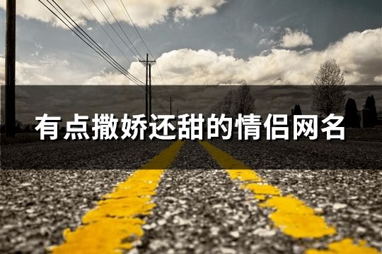 有點撒嬌還甜的情侶網名(共123對)