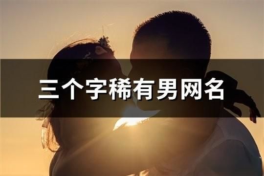 三個字稀有男網名(101個)