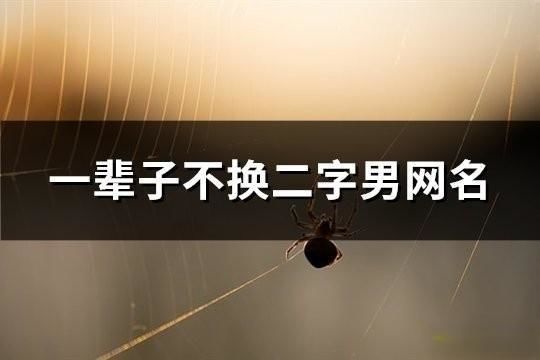 一輩子不換二字男網名(共132個)