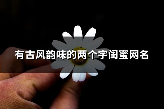 有古風韻味的兩個字閨蜜網名(共50對)