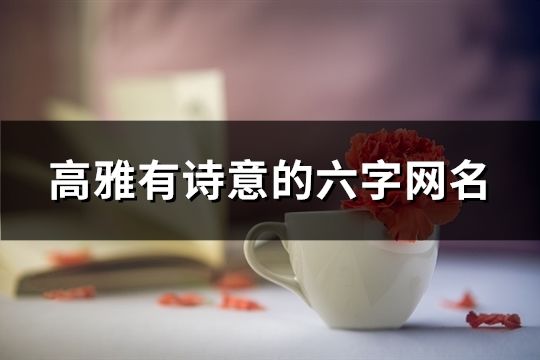 高雅有詩意的六字網名(共37個)