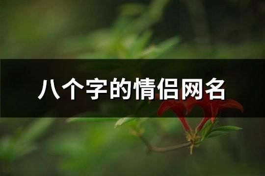八個(gè)字的情侶網(wǎng)名(共87對(duì))