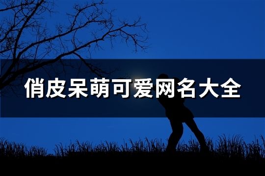 俏皮呆萌可愛網名大全(67個)