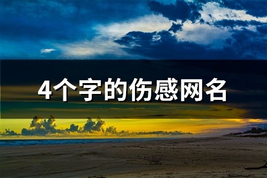 4個字的傷感網名(197個)